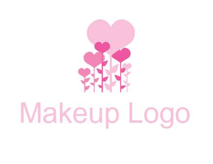 hearts growing on plants logo