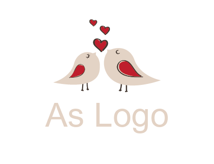 birds in love logo
