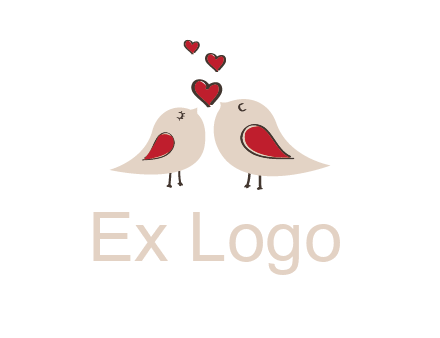 birds in love logo