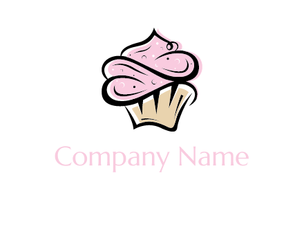 bakery logo with cupcake