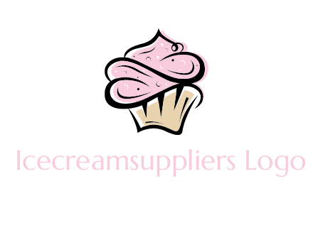 bakery logo with cupcake