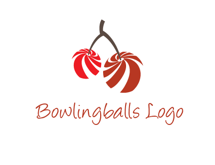 striped cherries logo