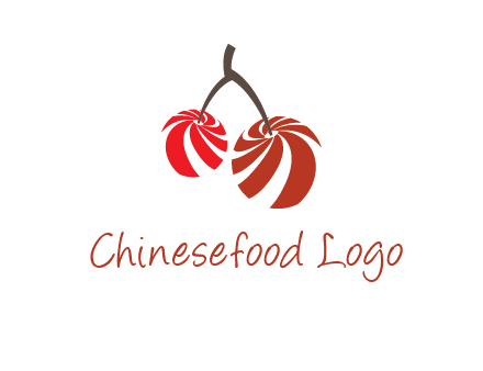 striped cherries logo