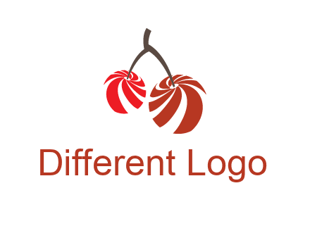 striped cherries logo