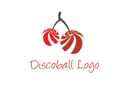 striped cherries logo