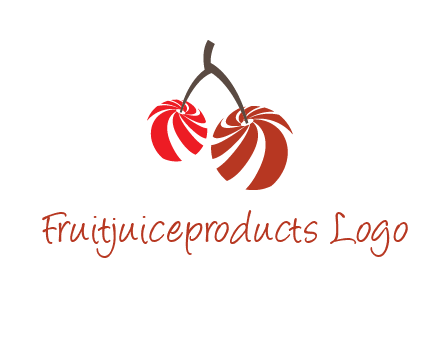 striped cherries logo
