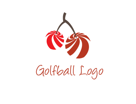 striped cherries logo