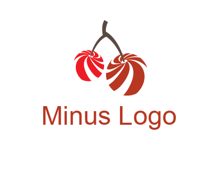 striped cherries logo