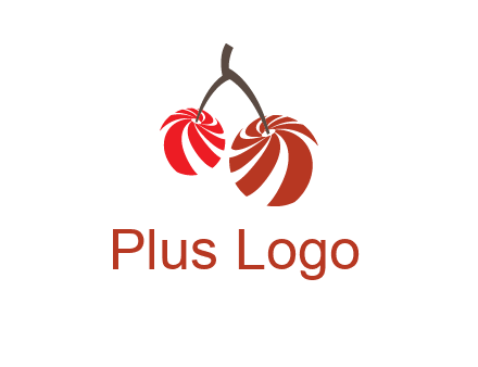 striped cherries logo