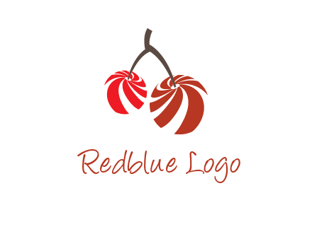 striped cherries logo