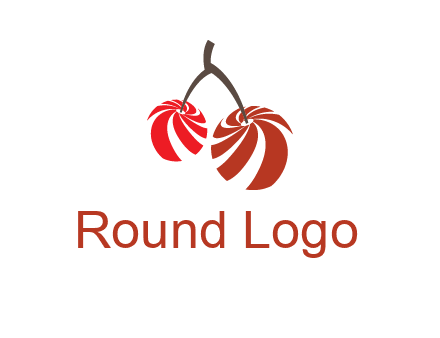 striped cherries logo