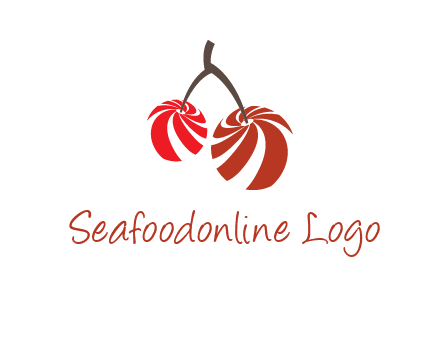 striped cherries logo