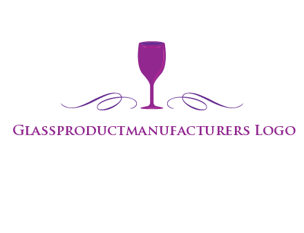 goblet with ribbons logo
