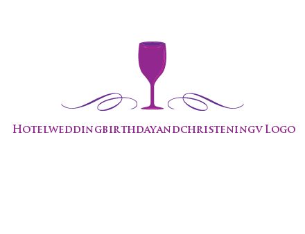 goblet with ribbons logo
