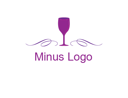 goblet with ribbons logo