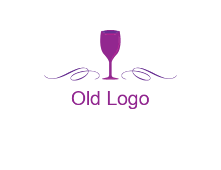 goblet with ribbons logo