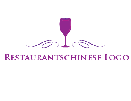 goblet with ribbons logo