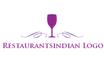 goblet with ribbons logo