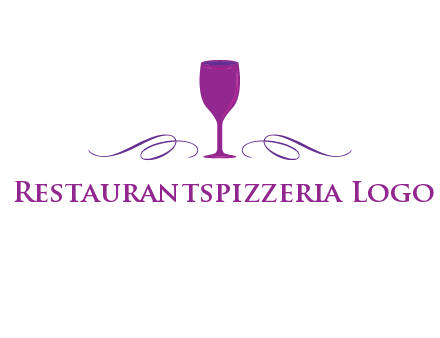 goblet with ribbons logo