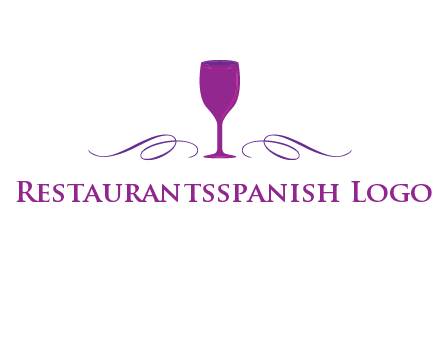 goblet with ribbons logo