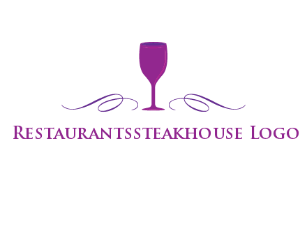 goblet with ribbons logo