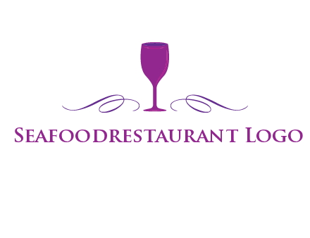 goblet with ribbons logo