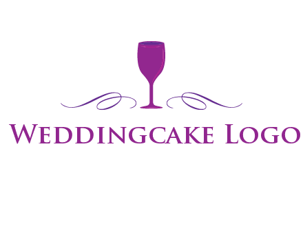 goblet with ribbons logo