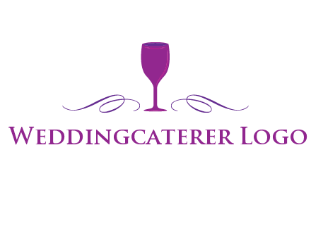 goblet with ribbons logo