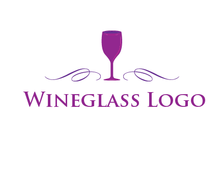 goblet with ribbons logo
