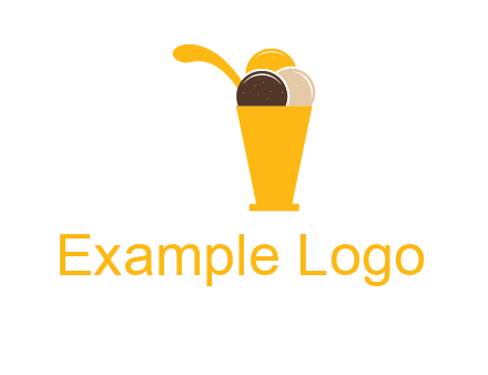 ice cream sundae logo