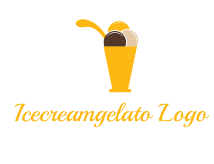 ice cream sundae logo