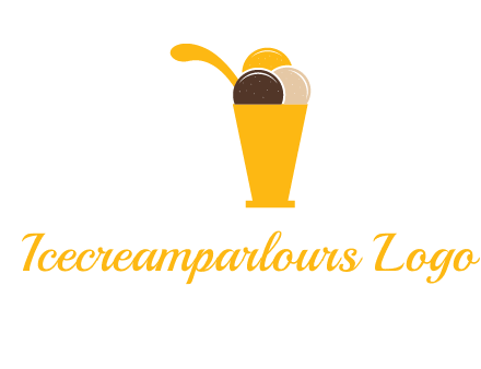 ice cream sundae logo