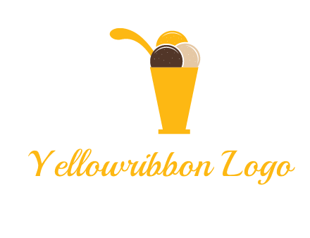 ice cream sundae logo