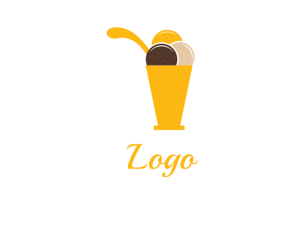 ice cream sundae logo