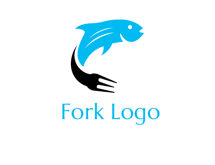 fish with a fork tail logo