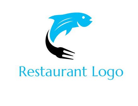 fish with a fork tail logo