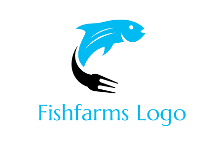 fish with a fork tail logo