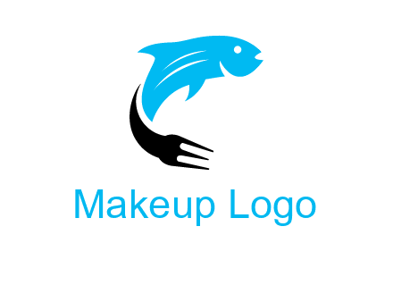 fish with a fork tail logo