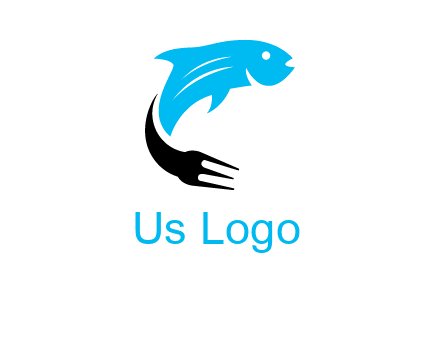 fish with a fork tail logo