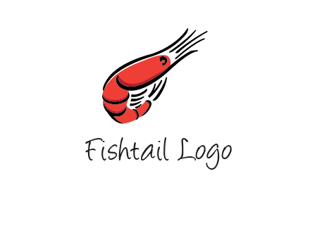 line art shrimp restaurant logo