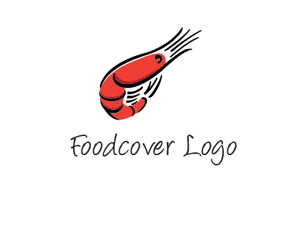 line art shrimp restaurant logo