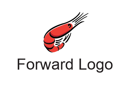 line art shrimp restaurant logo