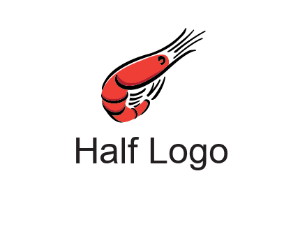 line art shrimp restaurant logo