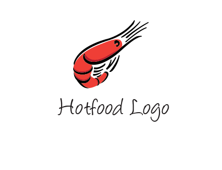 line art shrimp restaurant logo