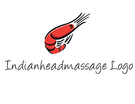 line art shrimp restaurant logo