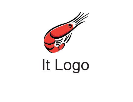 line art shrimp restaurant logo
