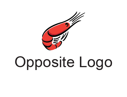 line art shrimp restaurant logo