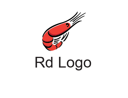 line art shrimp restaurant logo