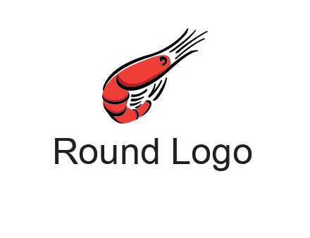 line art shrimp restaurant logo
