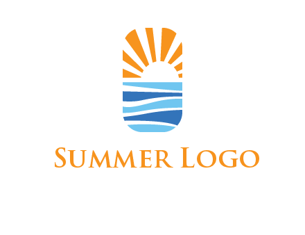 sunset and the sea logo